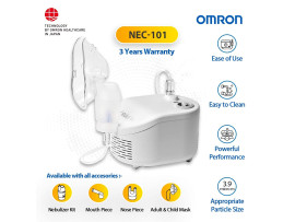 Omron NEC 101 Compressor Nebulizer For Child & Adult (White)